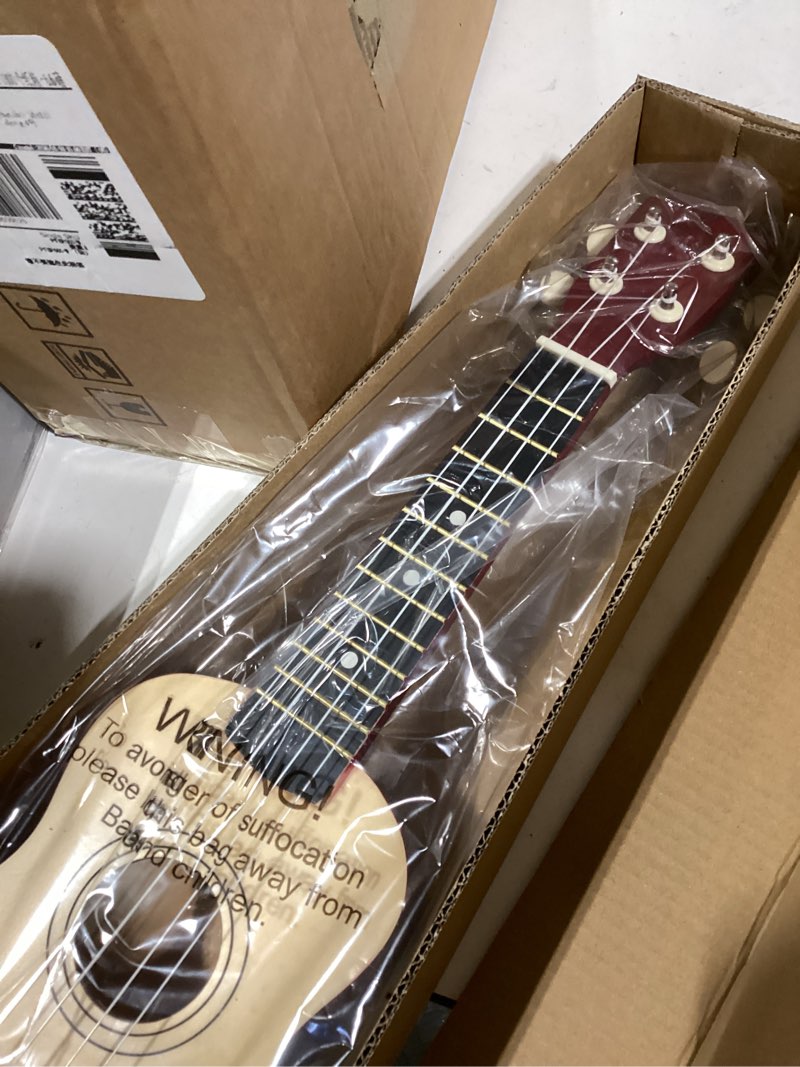 Condition photo showing Good Condition for 21 inch wooden kids toddler child children acoustic guitar musical instruments ideal for 3-9 year old boys girls gifts (burlywood)