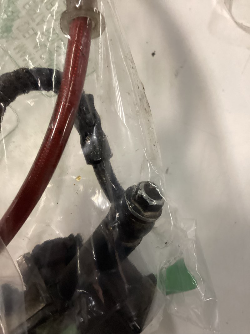 Condition photo showing Good Condition for yoxufa mini bike hydraulic disc brake caliper kit replacement for baja doodle bug db30 blitz dirt bug predator 79cc 97cc 2.8hp mini bike parts with 50 inch hose tube master cylinder hydraulic brake kit without disc brake rotor