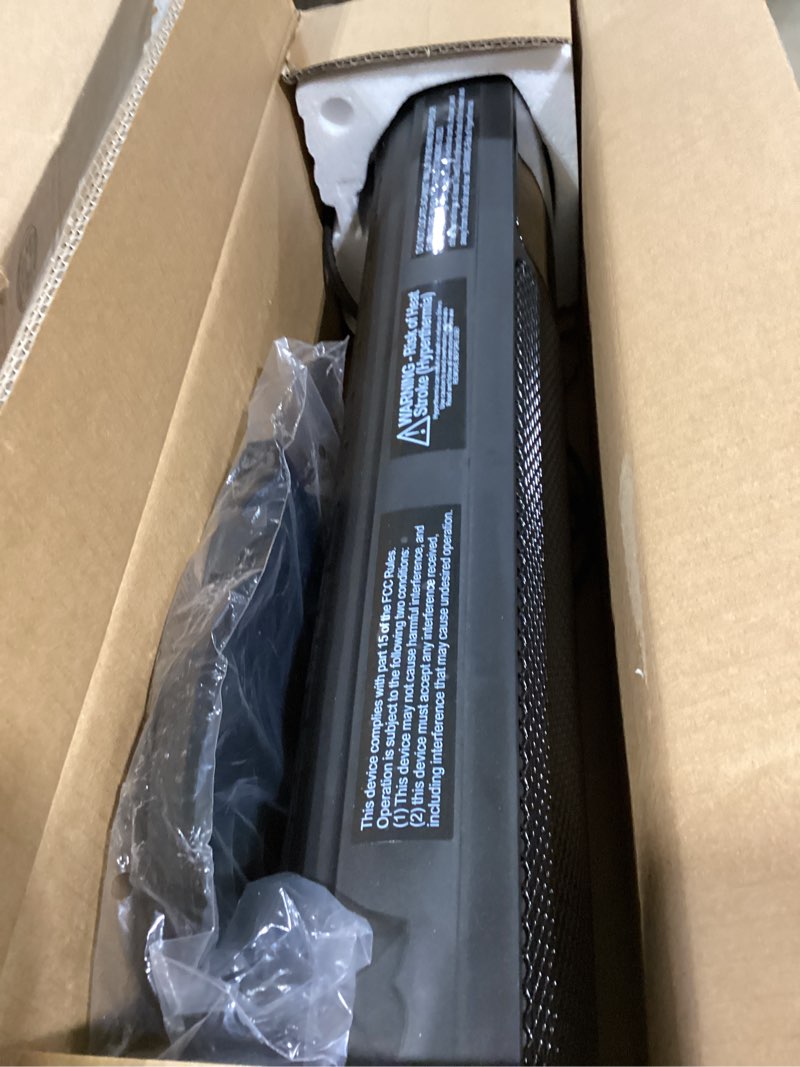 Condition photo showing Good Condition for sweetcrispy space heater for indoor use, 23inch portable heater with remote and thermostat,7 light modes, 70°oscillation, 12h timer, up to 95°f, tip-over protection,black black 23.6"*9"*7.9"