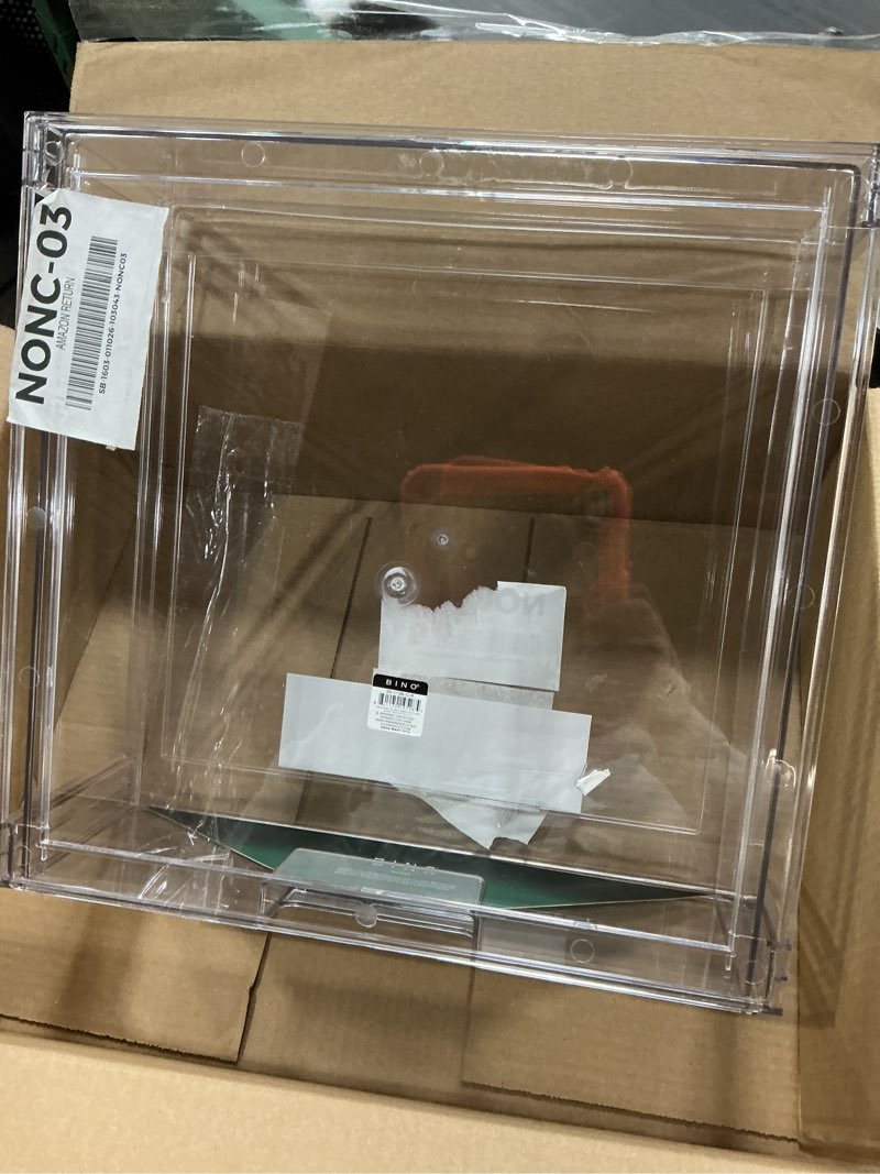 Condition photo showing Good Condition for BINO | Stackable Storage Drawers, X-Large - Clear | THE CRATE COLLECTION | Storage Bins With Drawers | Bathroom Organizers | Under Sink Organizer | Vanity Cabinet Home Organization