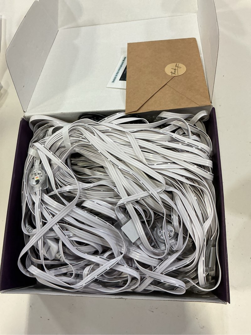 Condition photo showing Good Condition for permanent outdoor lights for house,200ft rgb+ic lights with 16 million colors & 50 scene modes, app/remote control, ip67 waterproof, diy music sync, for christmas, holiday & party decor