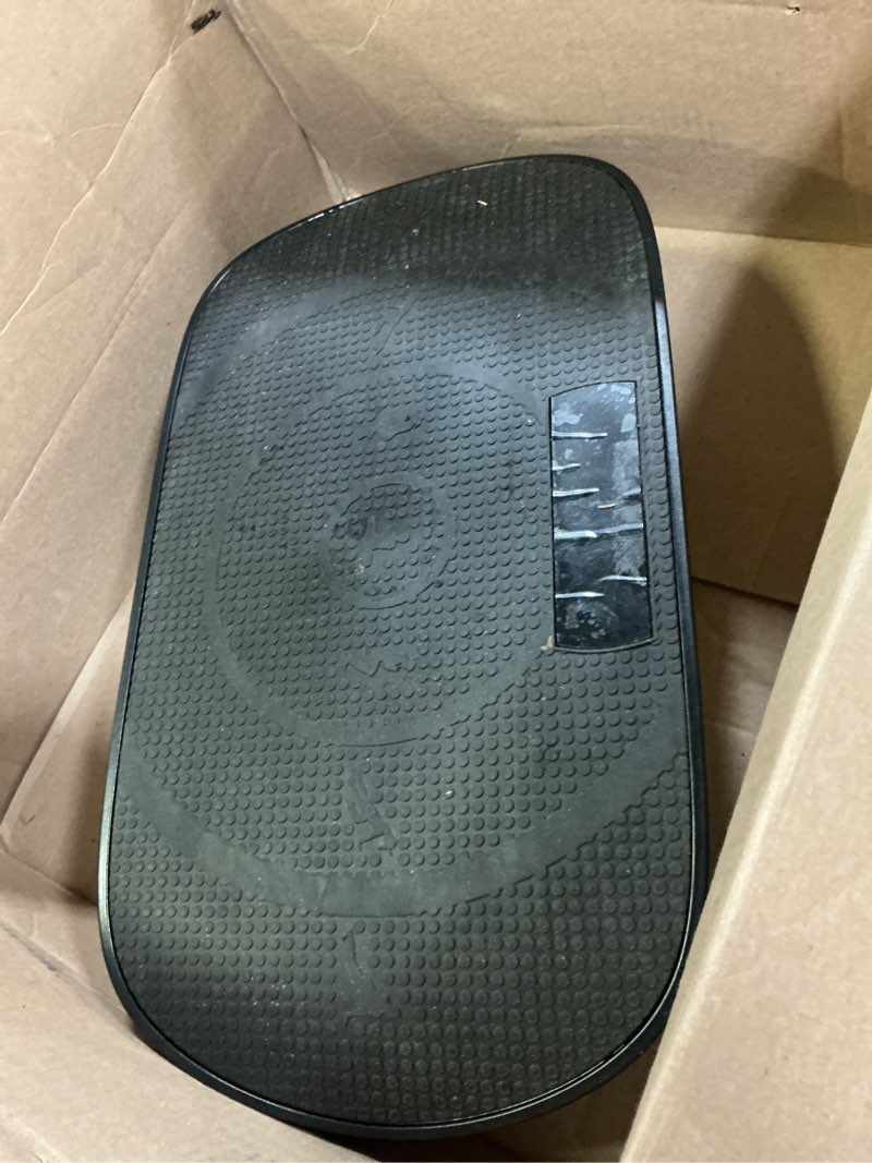 Condition photo showing Good Condition for merach vibration plate exercise machine, curved vibration plate for lymphatic drainage weight loss, vibrating plate with real-time calorie tracking on led display, workout equipment for home women men black