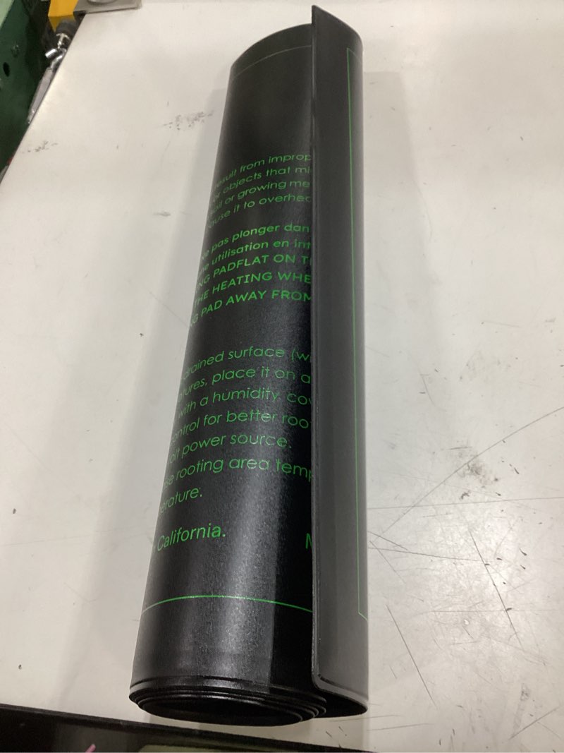 Condition photo showing Good Condition for vivosun durable waterproof seedling heat mat 48" x 20.75" ul & met-certified warm hydroponic heating pad for germination, indoor gardening, greenhouse 48"x20.75"