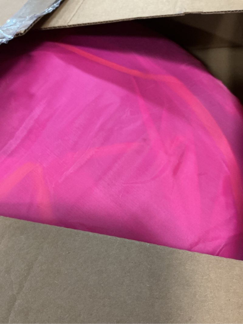Condition photo showing Good Condition for Playz 5pc Kids' Play Tents & Tunnels - Ball Pit for Toddlers, Basketball Hoop, Crawling Tubes, Pop-Up Playhouses, Baby Obstacle Course for Indoor or Outdoor Use Pink, Purple and Yellow