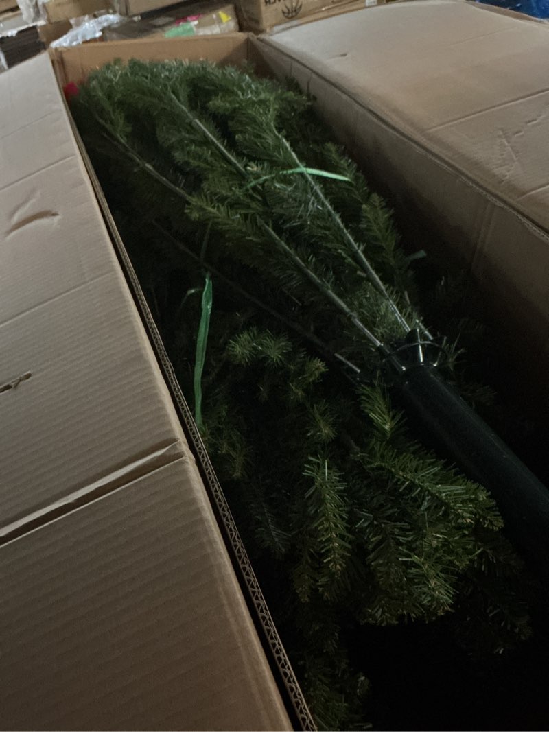 Condition photo showing New/Like New for National Tree Company 9 ft Unlit Dunhill Fir Full Artificial Christmas Tree, 4,026 Tips, Includes Stand, Green 8ft 11in Tree