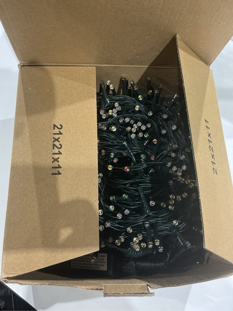 Condition photo showing New/Like New for mzd8391 262ft 800 led color changing christmas lights outdoor indoor, warm white multicolor christmas tree lights, waterproof fairy string light timer remote, 11 lighting modes warm white & multicolor 262ft 800led