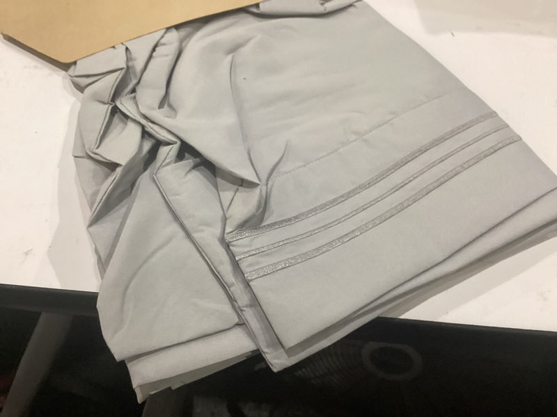 Condition photo showing New/Like New for standard pillow cases set of 2 - soft hotel quality pillowcase covers - comfy & wrinkle free - stain and fade resistant - machine washable pillow protectors - 2 piece set - standard size light grey standard 03 - light grey 2