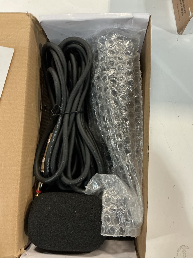 Condition photo showing As Is for Wired Microphone for Singing,Professional Vocal Dynamic Handheld Karaoke,Cardioid Studio Mic,16.4 ft XLR & 6.35 MM with On and Off Switch, for Speakers/Mixer/Machine/Amp/Speech/Karaoke and Outdoors