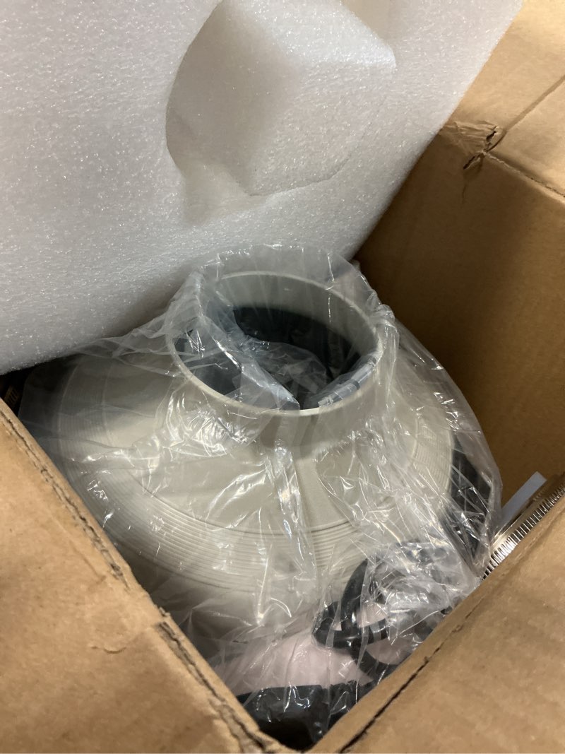 Condition photo showing Good Condition for 4 inch radon fan installation kit -radon mitigation system kit with rubber couplers (4 inch x 4 inch) and air pressure indicator indoor outdoor ip67 waterproof