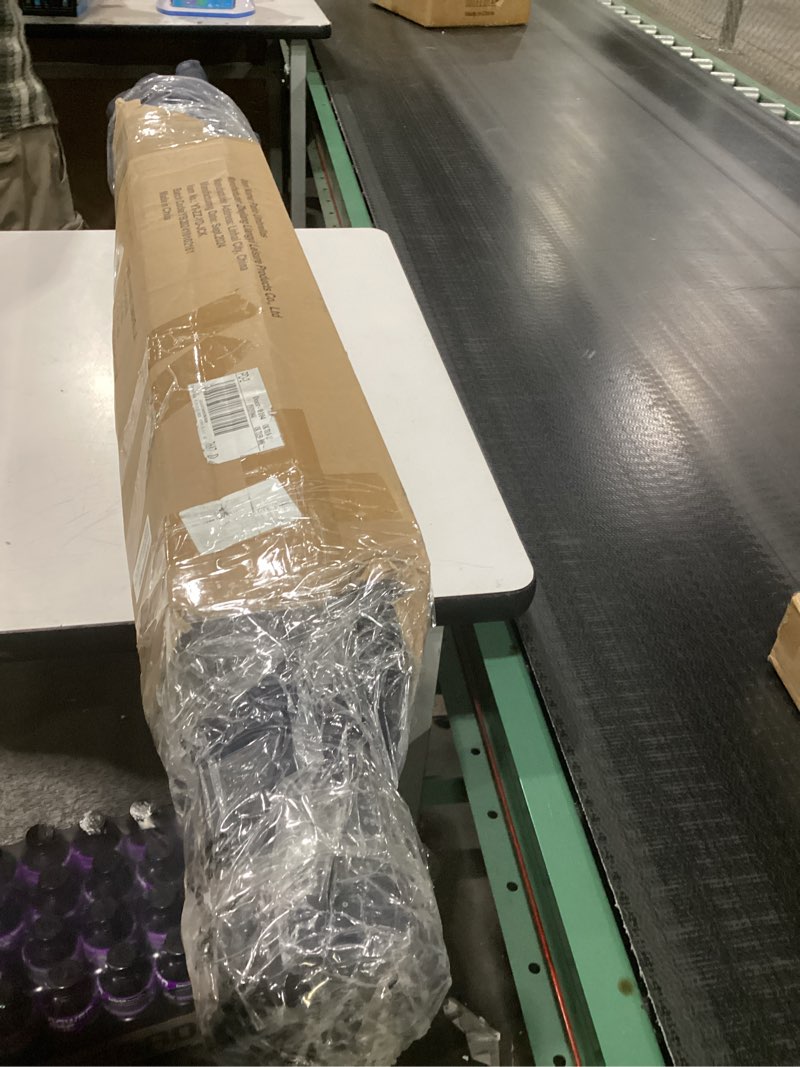 Condition photo showing As Is for wikiwiki 9FT Patio Umbrellas Outdoor Table Market Umbrella with Push Button Tilt/Crank, 8 Sturdy Ribs, Fade Resistant Waterproof POLYESTER DTY Canopy for Garden, Lawn, Deck,Backyard&Pool,Midnight Blue Midnight Blue 9FT