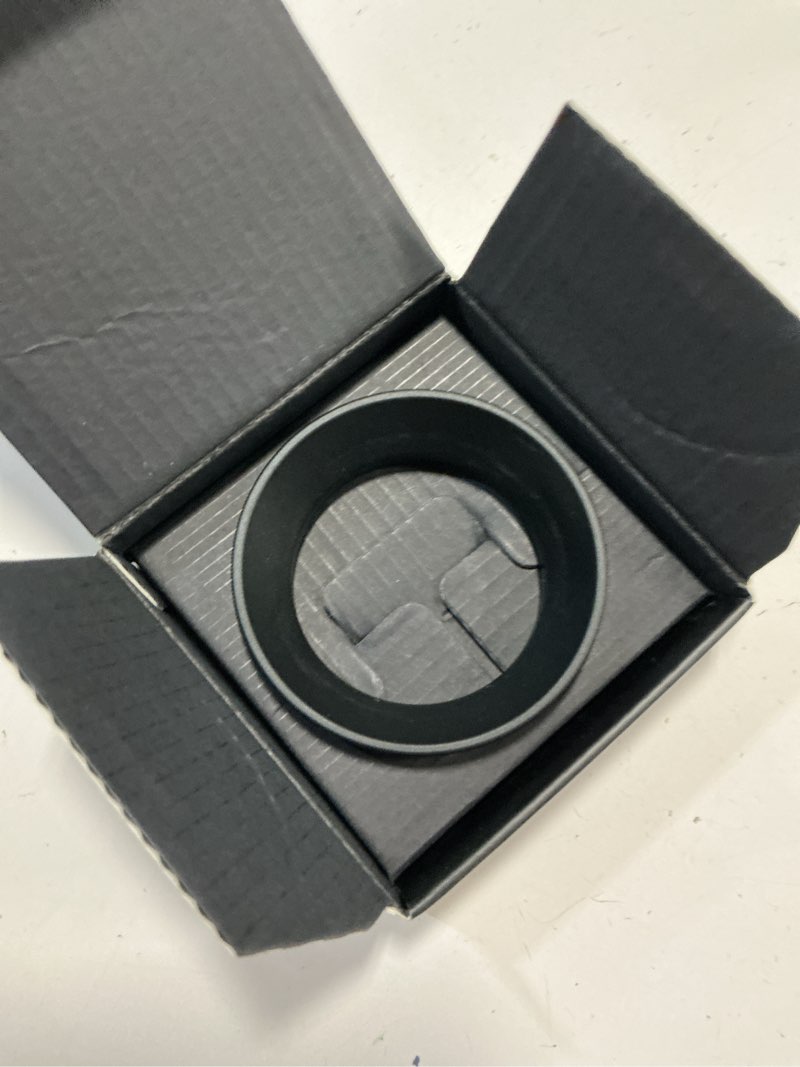 Condition photo showing New/Like New for normcore 51mm magnetic dosing funnel, espresso dosing ring, 18mm anodized aluminum with 8 neodymium magnets compatible with 51mm delonghi decica portafilter, black black 51mm