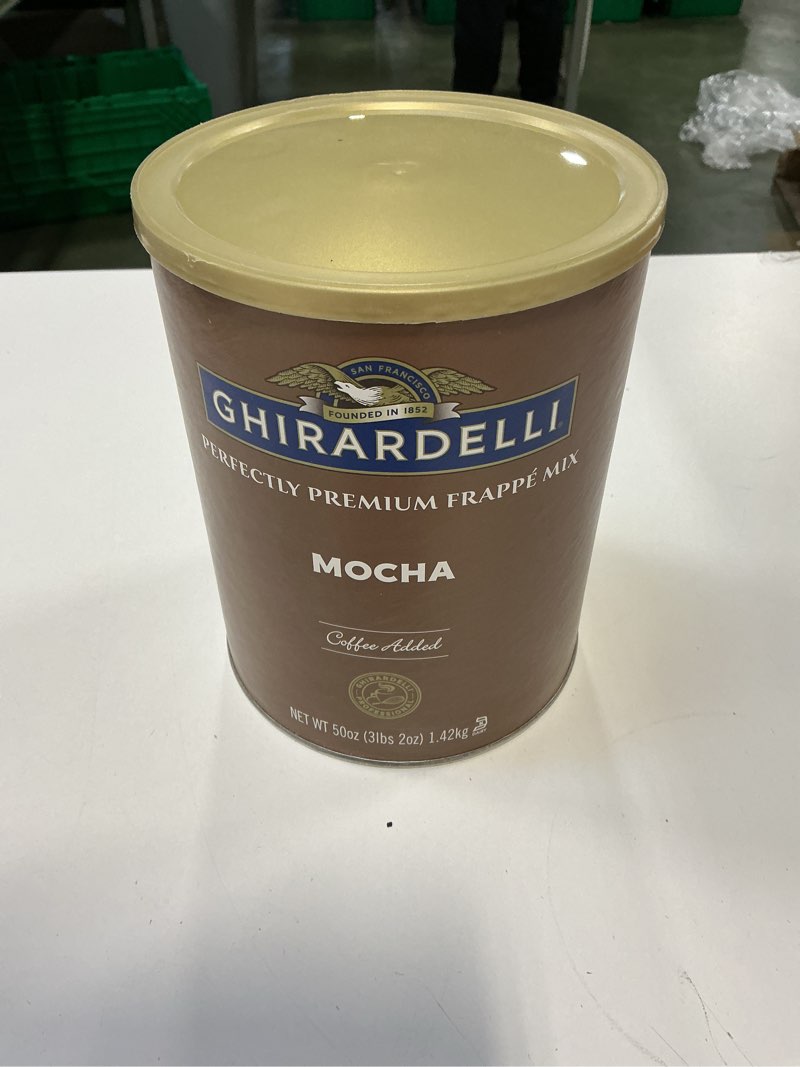 Condition photo showing New/Like New for (Expires 12/31/2026) Ghirardelli Mocha Frappe, Powder, 3.12 lb