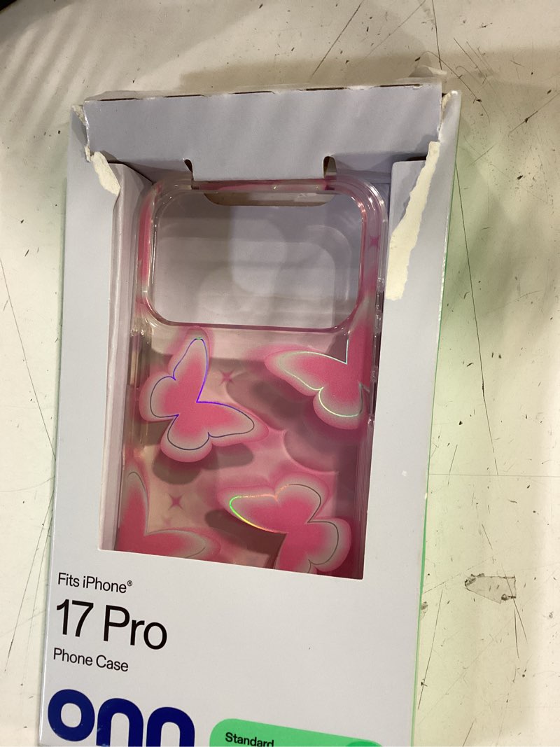 Condition photo showing Good Condition for onn retro butterfly phone case for iphone 17 pro