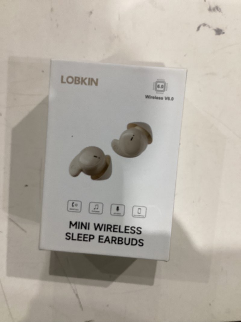 Condition photo showing Good Condition for lobkin sleep earbuds,wireless bluetooth noise blocking sleeping headphones,sleep earphones for side sleepers in ear soft mini invisible buds comfort fit for sleeping working minimalist black