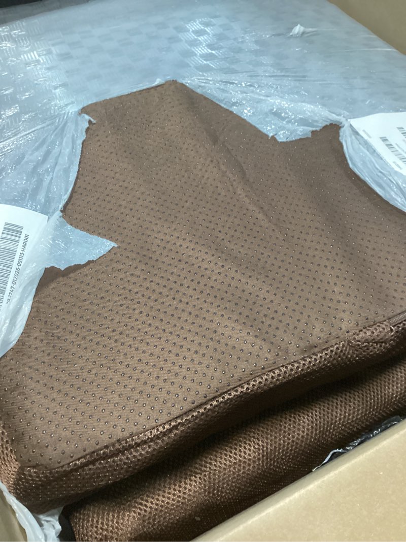Condition photo showing Good Condition for balapet recliner cushions for long sitting, egg crate foam recliner cushion for elderly reduces muscle fatigue and provides air flow, extra large non-slip seat cushion with back support(20*20*4in) coffee 20×20×4in