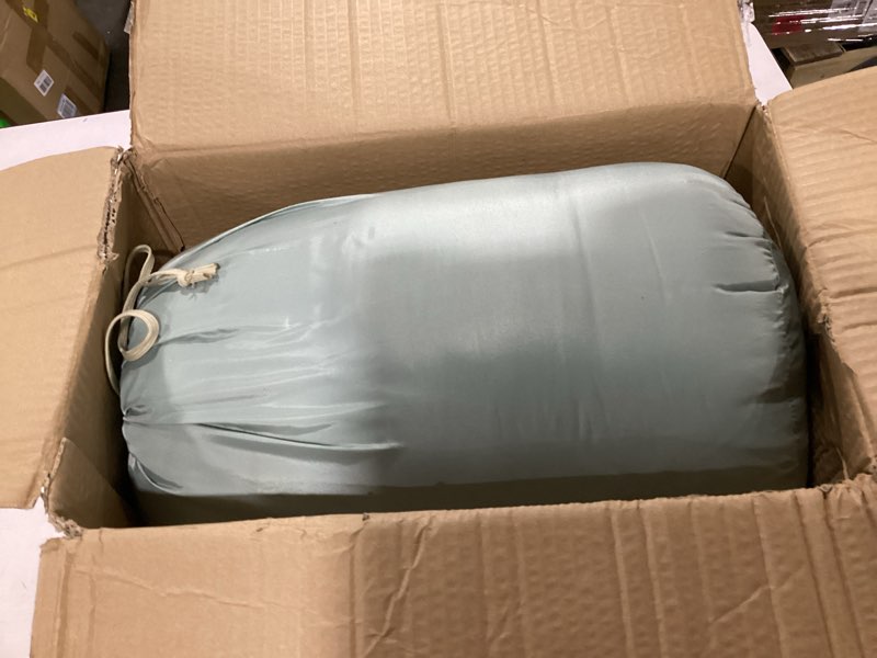 Condition photo showing Good Condition for Retrospec Dream Mummy Sleeping Bag - 5, 15, & 30°F Cold Weather Camping & Travel Essential Gear with Water - Resistant Shell & Synthetic Fill - Zippered Pocket & Stuff Sack Sprucestone 5f Regular