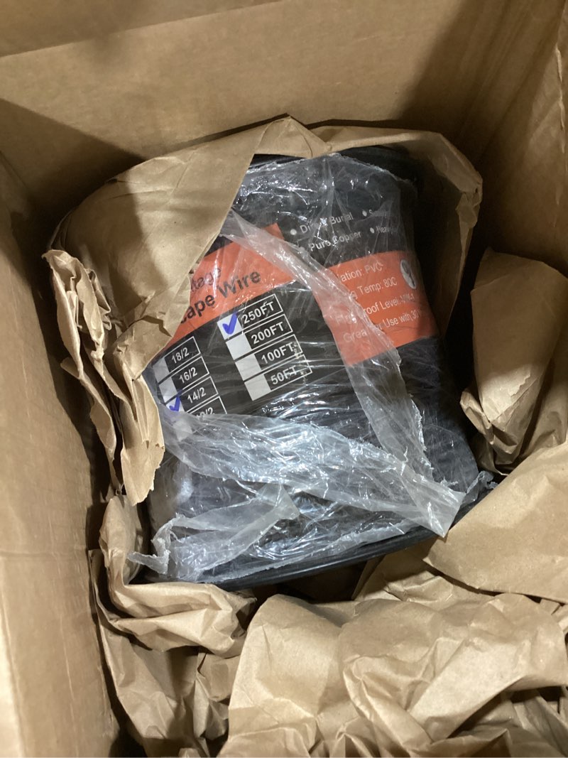 Condition photo showing Good Condition for 14/2 Low Voltage Landscape Wire, 14 Gauge 2 Conductor 250 Feet, Outdoor Direct Burial Electrical Wire Black 250FT