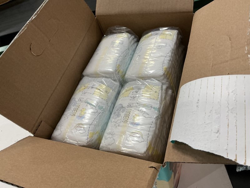Condition photo showing New/Like New for pampers swaddlers diapers newborn - size 0, 84 count, ultra soft disposable baby diapers