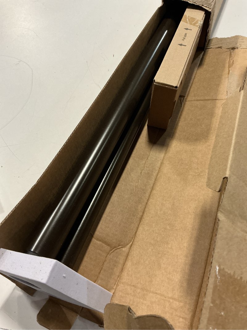 Condition photo showing Good Condition for double curtain rod 36 to 72 inch, hotozon 1 inch heavy duty double curtain rods for windows 24 to 68 inches(2-5.6 ft), telescoping drapery rod with simple end finials, bronze bronze 36-72"