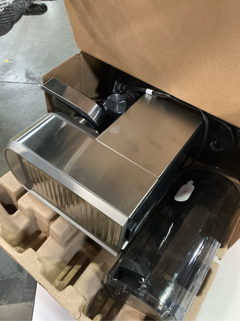 Condition photo showing As Is for Frigidaire Steam Espresso Maker, Coffee Machine with Milk Frother & Cup Warmer, 20 Bar Pressure, 34 oz Removable Water Tank, Single or Double Shot, Stainless Steel