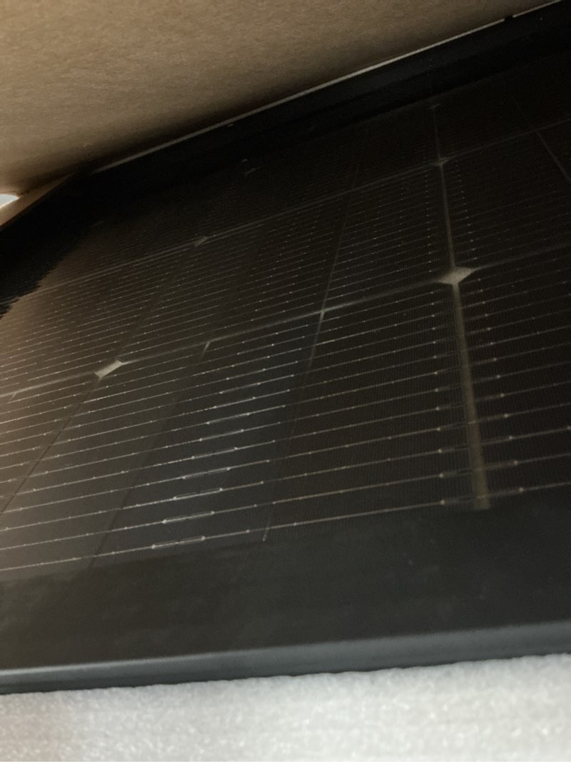Condition photo showing Good Condition for jjn bifacial 400 watt solar panel, 16bb n-type 2 pcs 200w 12v 25% high efficiency 400w solar panels, monocrystalline solar module for rv home farm trailer camper marine off-grid solar system 200w n-type 2pcs