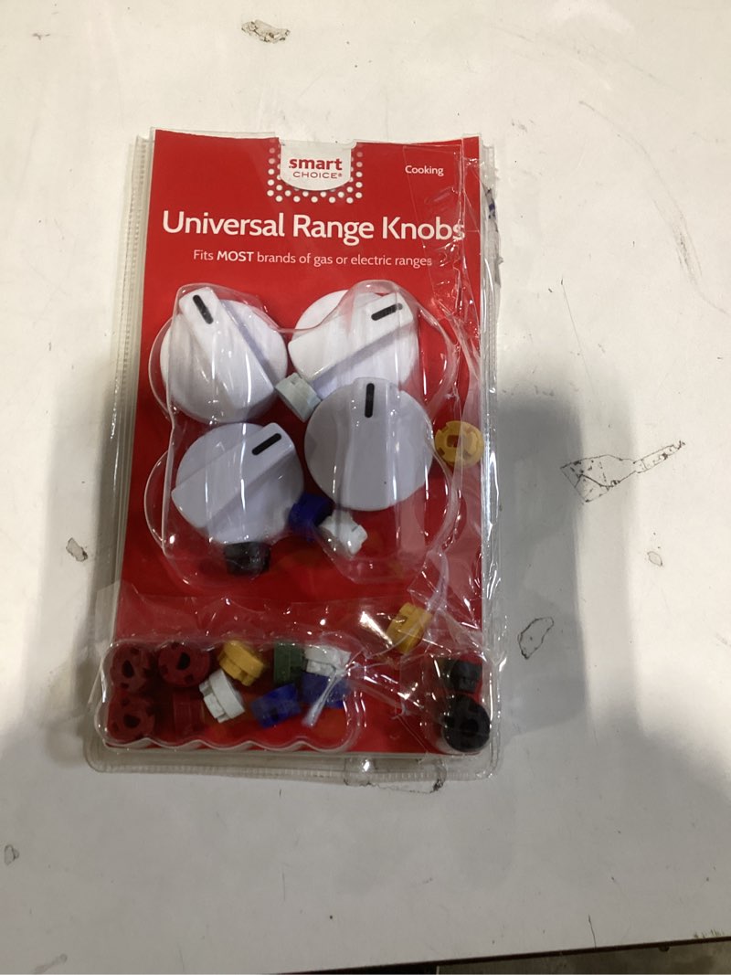 Condition photo showing As Is for smart choice knobkit4w universal range knobs