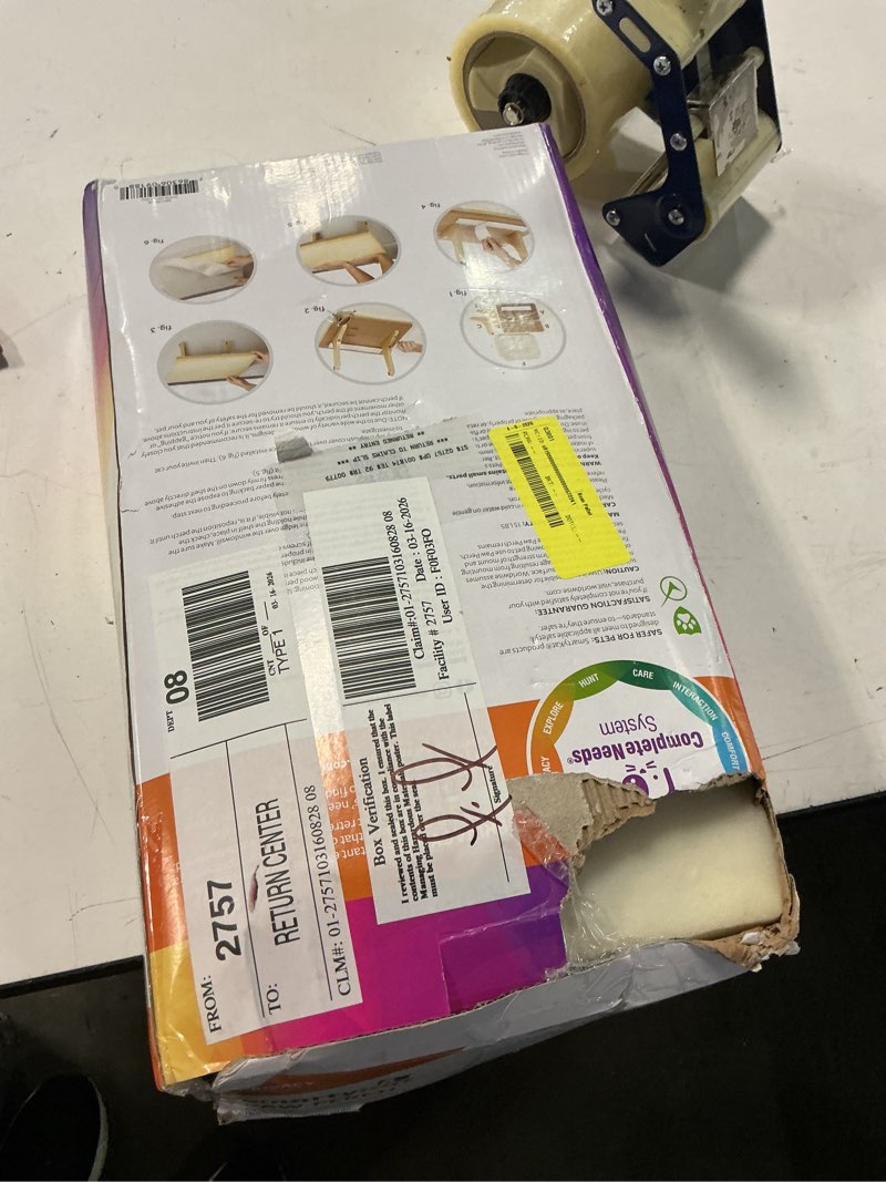 Condition photo showing Good Condition for smartykat paw perch padded self-adhesive windowsill mounted cat perch & plush cover  cream