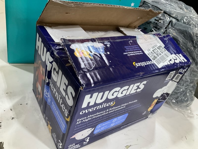Condition photo showing Good Condition for Huggies Overnites Size 3 Overnight Diapers (16-28 lbs), 66 Ct, Packaging May Vary Size 3 66