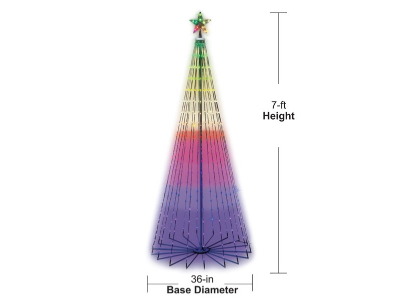 GE 7-ft Color Changing LED Lights String Christmas 