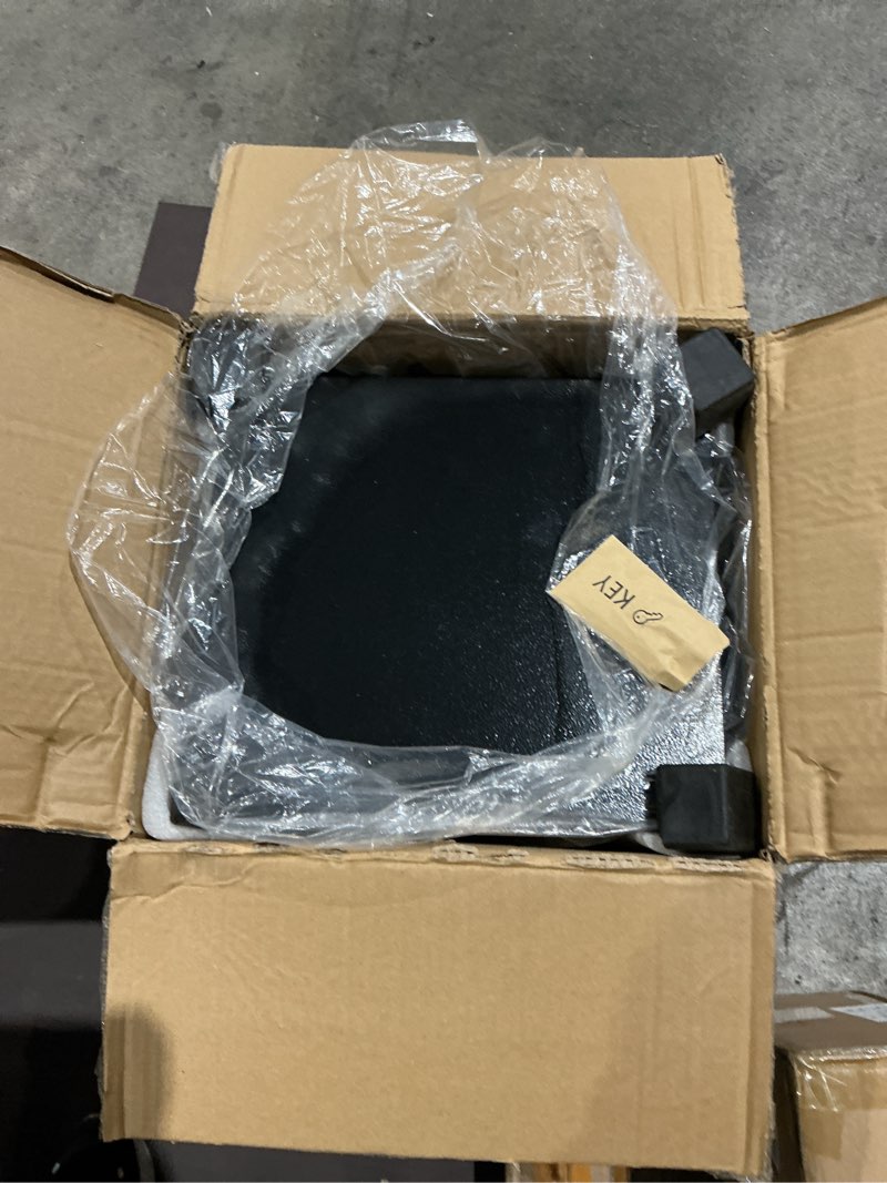Condition photo showing As Is for [16.54" tall] safe box, 2.8 cuft home safes water and fireproof, anti-theft security safes for home with programmable keypad spare keys, digital safety box for money documents valuables jewelry