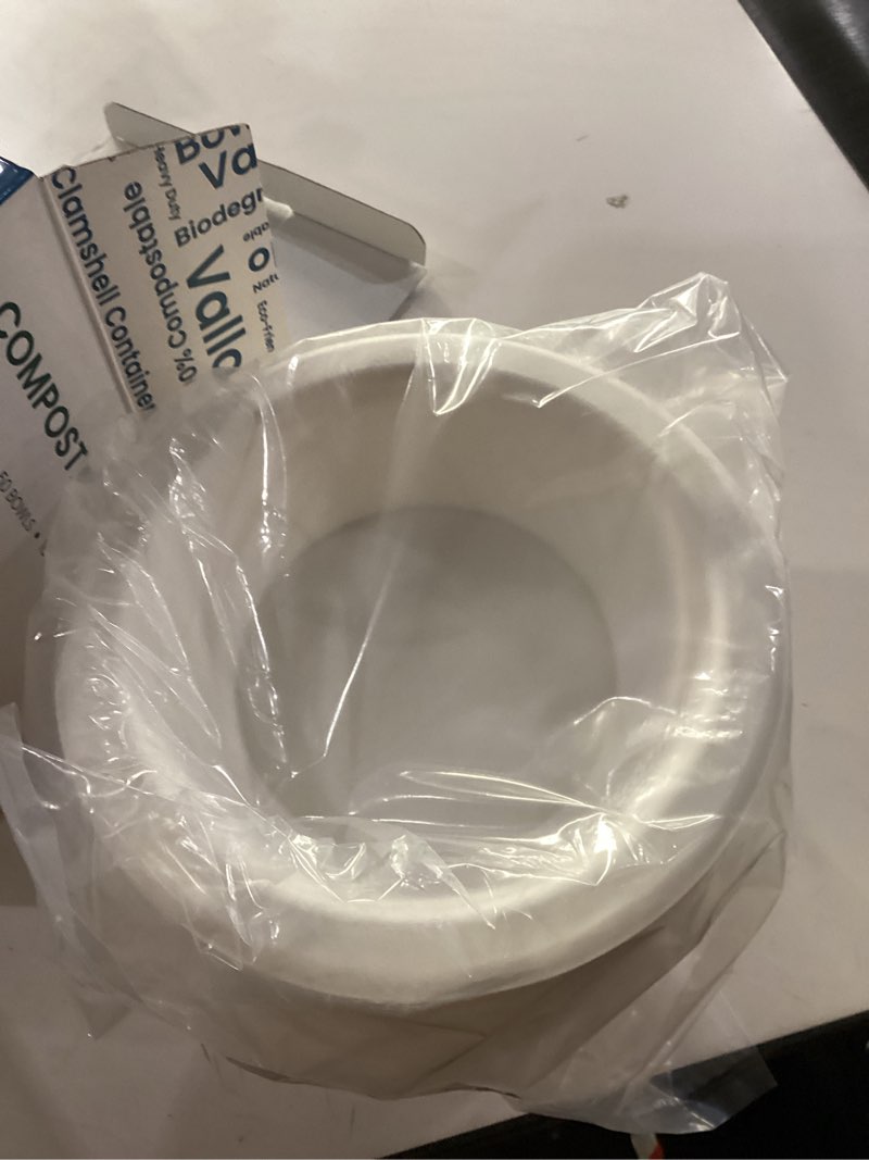 Vallo Compostable bowel with 3-Compartments - Eco Friendly Disposable Paper bowels made from Sugarc