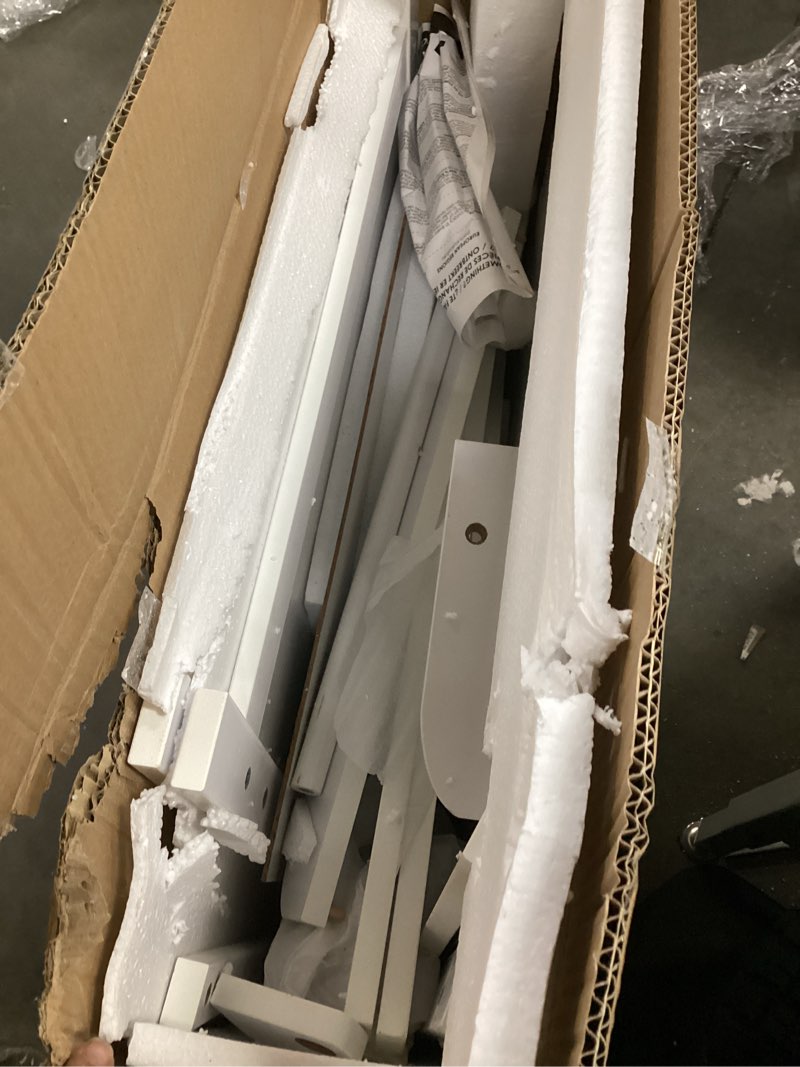 Condition photo showing Good Condition for KidKraft Deluxe Wooden Easel with Chalkboard and Dry Erase Surfaces, Paper Roll and Paint Cups - White, Gift for Ages 3+