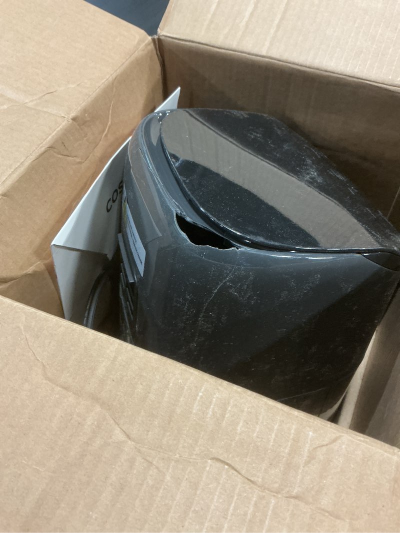 Condition photo showing As Is for cosori air fryer 2.1 qt, small & mini 4-in-1 airfryer ideal for simple meals and snack, easy to leftover food to crispy, up to 97% less oil, 30 in-app recipes, nonstick & dishwasher-safe basket grey 2.1 qt