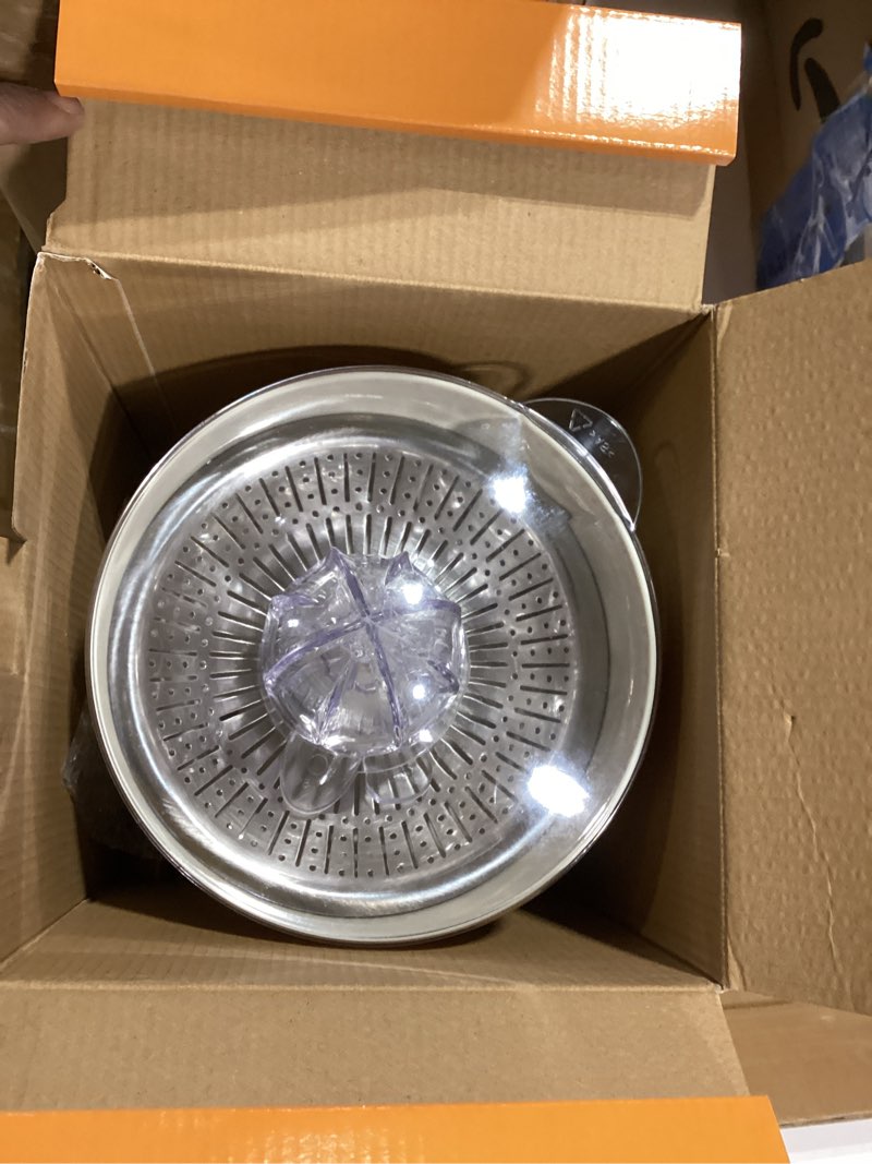 Tribest CitriStar CS-1000 Electric Citrus Juicer with Stainless Steel Strainer and Spout (White)