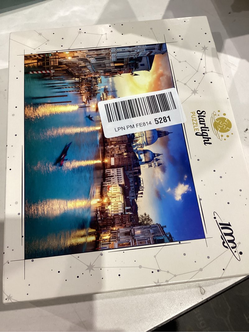 Condition photo showing New/Like New for MyPuzzle Grand Canal with Gondola at Sunset Venice Italy - Premium 1000 Piece Jigsaw Puzzle for Adults 1000 Pieces