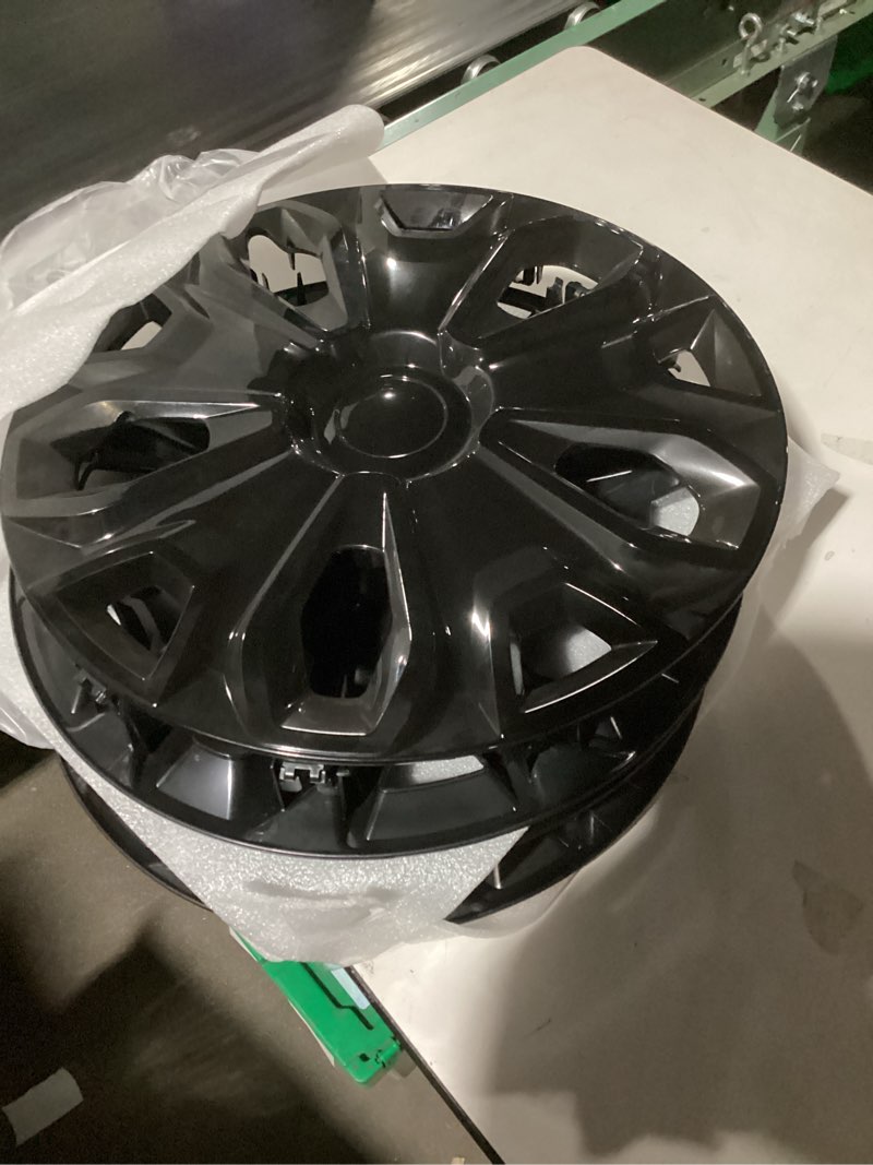 Condition photo showing Good Condition for cpw 17’’ wheel rim cover hubcaps universal snap on car truck suv car accessories abs & pc material replacement hub caps set of 4 (17 inch-black lacquer)