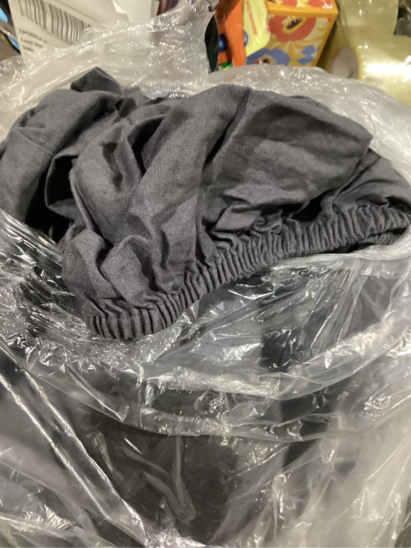 Condition photo showing Good Condition for dark grey duvet cover set quince linen
