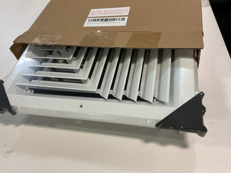 Condition photo showing New/Like New for Fits 12x12 Duct Opening 3 Way Aluminum Square Ceiling Diffuser by Handua | Register Vent Cover Grille for Ceiling | Rust Proof | White | Outer Dimensions: 13.75" X 13.75" 1 12" X 12" Duct Size