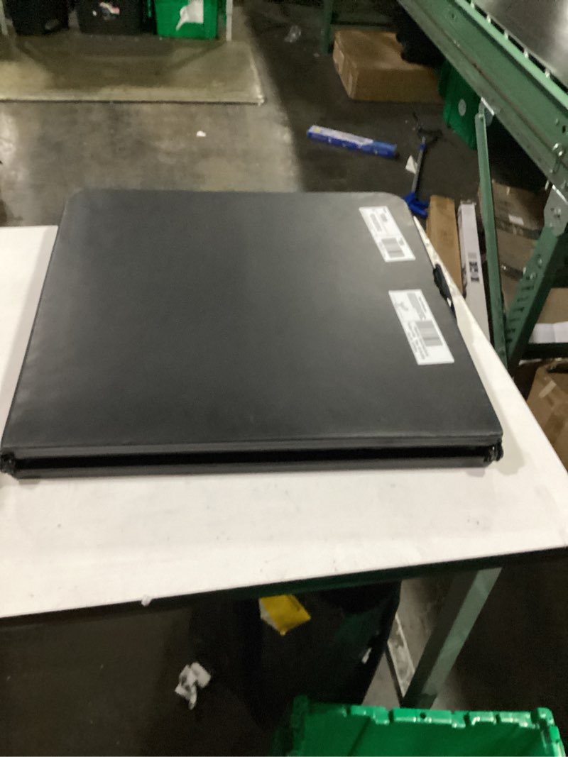 Condition photo showing Good Condition for mainstays 40" adjustable height centerfold folding table, black