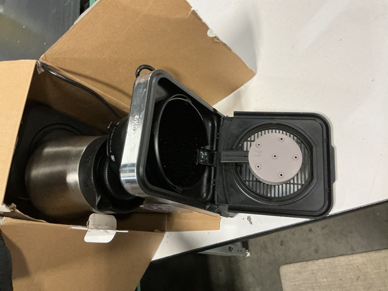Condition photo showing As Is for oxo brew 8-cup coffee maker - stainless steel