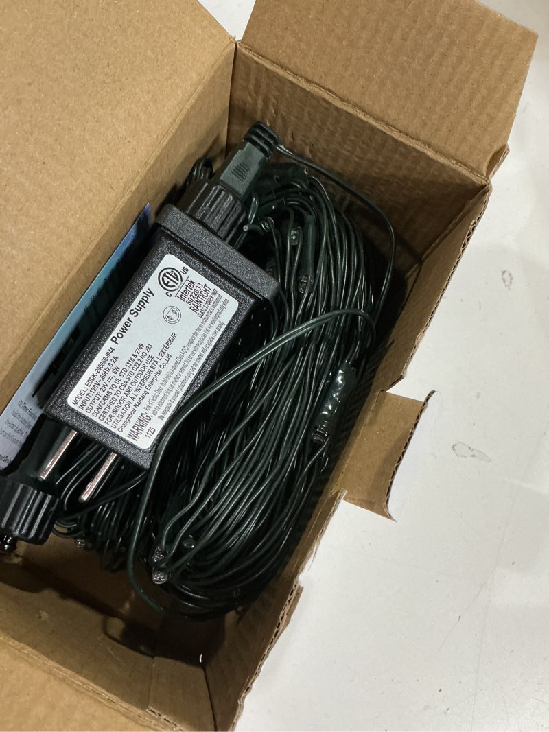 Condition photo showing New/Like New for wbao christmas lights outdoor 200led 8.4ft x 5.2ft christmas net lights with 8 modes, timer, end to end connectable, waterproof for lawn, bushes, trees outdoor xmas decorations, red green red green 200led