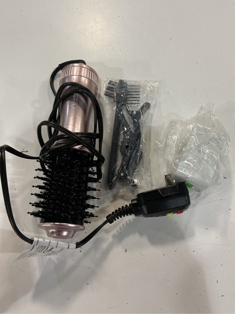 Condition photo showing As Is for dan technology auto dual voltage hair dryer brush,110v-120v/220v-240v,travel brush hair dryer,small blow dryerbrush,one step hair dryer and volumizer for women