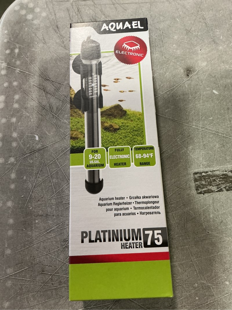 Condition photo showing New/Like New for Aquael Platinium Aquarium Heater for Freshwater & Saltwater Aquariums - 75 Watt  9-20 Gallon