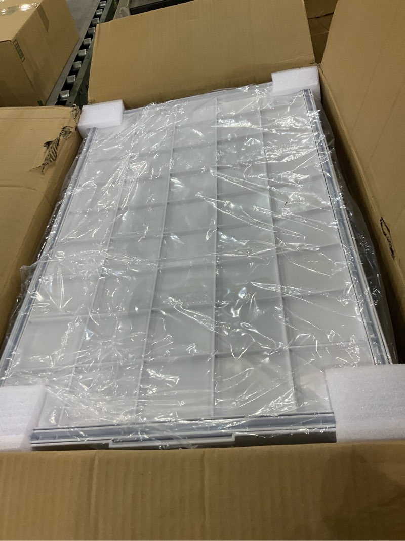 Condition photo showing Good Condition for SAILUN 145Gal/580Qt Stackable Storage Bins Folding Collapsible Storage Bins with Lid, Closet Organizers and Storage, Grey 26" W x 17" D x 71" H 116QT-5Pack Grey