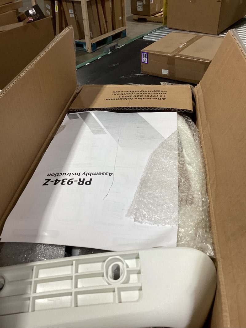 Condition photo showing Good Condition for primy ergonomic drafting chair with flip-up armrests tall office chair for standing desk comfortable desk chair with adjustable footrest ring and lumbar support in gray perfect for home (white) 934-z white