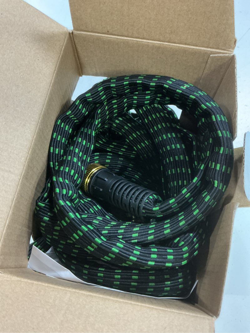 Condition photo showing As Is for flex-able hose flex-able xtreme hose 50ft - kink free, expandable, heavy duty, green garden hose