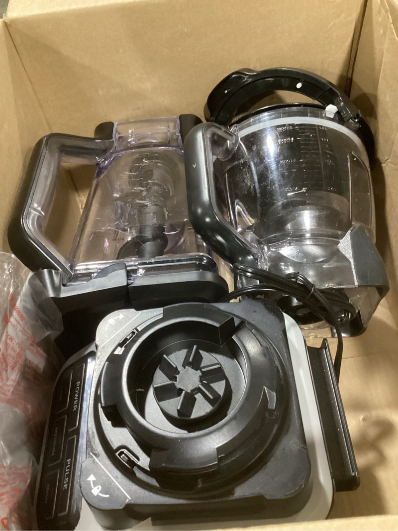 Condition photo showing As Is for Ninja Professional Blender 1000W, Total Crushing Technology- Smoothies, Ice Crushing & Frozen Fruit, Full-Size Countertop Blender, 72-oz. Pitcher, Black & Grey, BL610 Generation 2 (1000 Watts)
