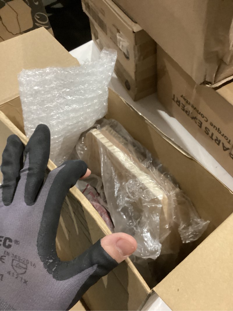 Condition photo showing As Is for FoldTier 2 Set Mini Cast Iron Skillet Small Cast Iron Plates Skillet with Wooden Base Small Round Pan Heavy Duty Fajita Plate Pot for Baking Cooking for Kitchen Restaurant Barbecue(7.9 Inches)