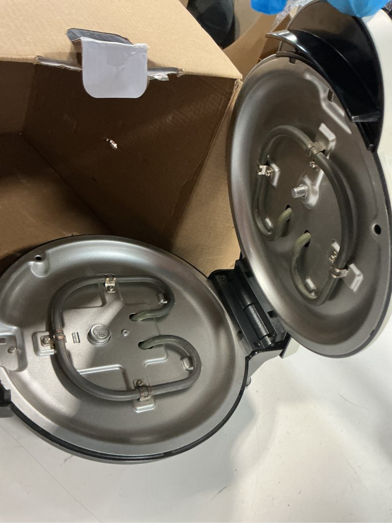 Condition photo showing As Is for Dash MultiMaker® Treat Maker System - Make Mini Donuts, Cupcakes & Heart-Shaped Waffles - Interchangeable Plate Design - dishwasher safe Parts for Easy Cleanup - Aqua