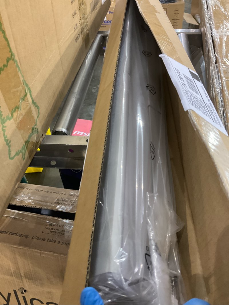 Condition photo showing New/Like New for LazBlinds Cordless Cellular Shades, No Tools No Drill Light Filtering Honeycomb Shades Pleated Blinds for Windows, 37'' W x 64'' H, Light Grey Light Filtering-light Grey 37'' W x 64'' H